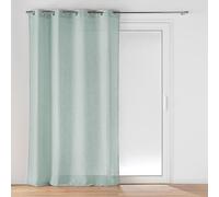 Douceur d'Intérieur, 140 x 280 cm Cloris Blue Woven Linen Look Eyelet Curtains
