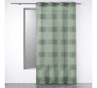 Douceur d'Interieur 140 x 280 cm Eyelet Curtains, Green