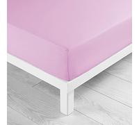 DOUCEUR D'INTERIEUR 160 x 200 cm New Uni Fitted Sheet Jersey, Dragee
