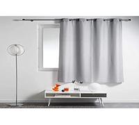 Douceur d'Intérieur 1609123 Curtains, Polyester, Grey, 140 x 180 cm