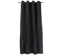 Douceur d'Intérieur 1609131 Curtains, Polyester, Black, 140 x 180 cm