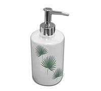 Douceur d'Intérieur 1801066 Soap Dispenser (0) 7 x 17.5 cm Ceramic Printed Jungly, 90% ARGILE 4% GLACURE 6% ABS, (0) 7 x 17.5 cm