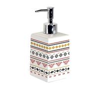 Douceur d'Intérieur 1801350 Soap Dispenser, Ceramic, Multicoloured, 7 x 7 x 17.2 cm