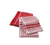 Douceur d'Intérieur, 2 Tea Towels (50 x 70 cm) Classico Red, Sponge Minor