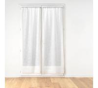 Douceur d'Intérieur, 2 x 70 x 240 cm Edenia White Embroidered Curtain Pole
