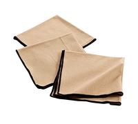 douceur d'intérieur, 3 Napkins (40 x 40 cm) Mistraline Beige, Recycled Cotton