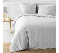 Douceur d'Intérieur 3-Piece Bed Linen Set 240 x 220 cm Microfibre Plain Cleo White