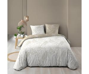 Douceur d'Intérieur, 3-Piece Bedding Set (240 x 220 cm) Cassia, Reversible - 100% Cotton