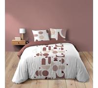 Douceur d'Intérieur, 3-Piece Bedding Set (240 x 220 cm) Chilipop Pink, 100% Cotton