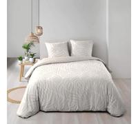 Douceur d'Intérieur, 3-Piece Bedding Set (240 x 220 cm) Morgane Natural, 100% Cotton