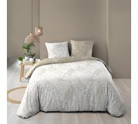 Douceur d'Intérieur, 3-Piece Bedding Set (260 x 240 cm) Cassia, Reversible - 100% Cotton