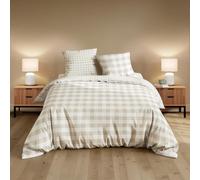 Douceur d'Intérieur, 3-Piece Bedding Set (260 x 240 cm) Victory Natural, 100% Cotton