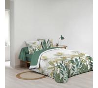 Douceur d'Intérieur, 6-Piece Bed Linen Set (240 x 220 cm) Otika Green, 100% Cotton