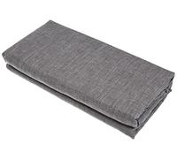 Douceur d'Intérieur Actually Double Fitted Sheet, Polyester, Grey, 140 x 190 cm