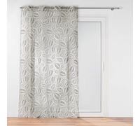 Douceur d'Intérieur, Alma Net Curtain with Eyelets (140 x 240 cm) Black Sandblasted Printed Voile