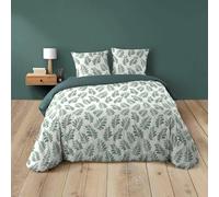 Douceur d'Intérieur, Aqualis Green 3-Piece Bedding Set (240 x 220 cm) 100% Cotton