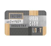 Douceur d'Intérieur Architect Decorative Rectangular Rug 45 x 75 cm Multi-Coloured