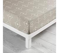douceur d'intérieur, Aristide Natural Fitted Sheet (90 x 190 cm) 100% Cotton