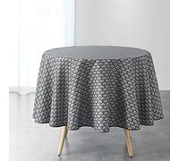 Douceur d'Intérieur Artchic Tablecloth Round Anthracite (0) 180 cm