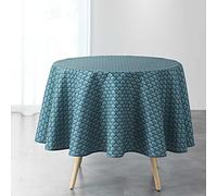 douceur d'Intérieur Artchic Tablecloth Round Blue (0) 180 cm