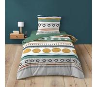 Douceur d'Intérieur, Asiana Green 2-Piece Bedding Set (140 x 200 cm) 100% Cotton