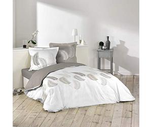 Douceur d'Intérieur Bed linen 3 Piece 240 x 220 cm Printed 57 Strand Allover Guava, Cotton, multicolored, 200 x 200 CM