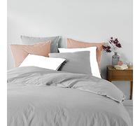 Douceur d'Intérieur Bedding Set 1644242 3-Piece Bedding Set 260 x 240 cm Grey 100% Cotton Linette