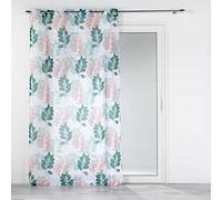 Douceur d'Intérieur, Belline White Emerald Printed Eyelet Curtain 140 x 240 cm