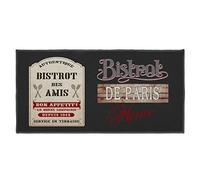 Douceur d'Intérieur Bistrot Des Amis Decorative Rug Rectangle, 50 x 120 cm
