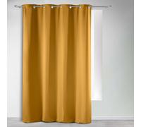 Douceur d'Intérieur, Blackout Curtain with Eyelets 135 x 240 cm Ochre Plain