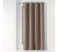 Douceur d'Intérieur Blackout Curtain with Eyelets 135 x 240 cm Tramina Hazelnut Brown
