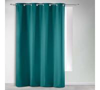 Douceur d'Intérieur, Blackout Curtain with Eyelets 135 x 280 cm Peacock Blue