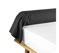 douceur d'intérieur, Bolster Pillow Case 85 x 185 cm Lina Black 100% Cotton
