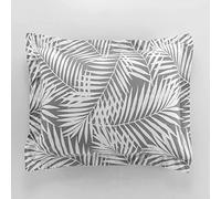 douceur d'intérieur, Botania Grey Flat Ruffle Pillowcase (50 x 70 cm) 100% Cotton