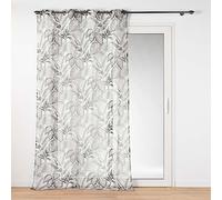 Douceur d'Intérieur, Cabana Net Curtain with Eyelets (140 x 240 cm) Natural Sandblasted Printed Voile