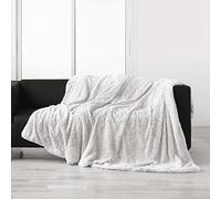 Douceur d'Intérieur, Cuddly Blanket 180 x 220 cm Faux Fur Sherpa Alaska