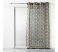 Douceur d'Intérieur Curtain 140 x 240 cm Yellow/Charcoal