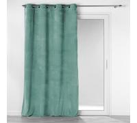 Douceur d'Intérieur Curtain, Polyester, Green, 140 x 260 cm