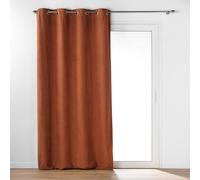 Douceur d'Intérieur Curtain, Polyester, Grey, 140 x 240 cm