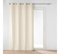 Douceur d'Intérieur Curtain, Polyester, Natural, 135 x 260 cm