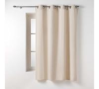 Douceur d'Intérieur, Curtain with eyelets (135 x 180 cm) Twily Linen, Cotton/Recycled Polyester