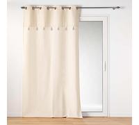 Douceur d'Intérieur, Curtain with eyelets (140 x 240 cm) Izigold, Cotton/Polyester and Metallic Top