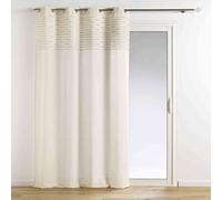 Douceur d'Intérieur, Curtain with Eyelets 140 x 240 cm Plain Cotton with Golden Sunset Cups