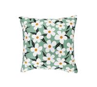 douceur d'intérieur, Cushion Cover (40 x 40 cm) Darcy Sage Printed Cotton