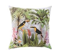 Douceur d'Intérieur, Cushion Cover and Insert 60 x 60 cm Printed Cotton, Sweet Bird