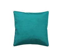 Douceur d'Intérieur Cushion Cover and Insert, Shantung Plain, Shana, Polyester, 40 x 40 cm, polyester, blue, 40x1x40 cm
