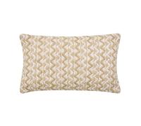 Douceur d'Intérieur, Cushion with Removable Cover (30 x 50 cm) Loumeo Natural, Cotton/Polyester Fantasy and Metallic Thread