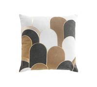 Douceur d'Intérieur, Cushion with Removable Cover (45 x 45 cm) Denali, Polycotton Metallic Print