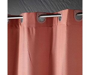 Douceur d'Intérieur Dotty Polyester Terracotta Fluffy Curtain 180 x 200 cm