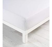 Douceur d'Intérieur Twin Fitted Sheets, Cotton, White, 140 x 190 CM